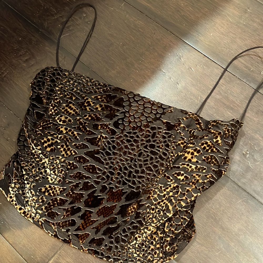Leopard Cheetah Print Crop Top